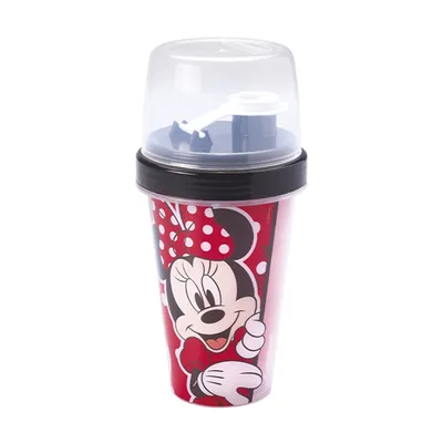 Copo Plasútil Mini Shakeira Estampa Minnie Menina 320ML Copo Plasútil Mini Shakeira Estampa Minnie Menina 320ML